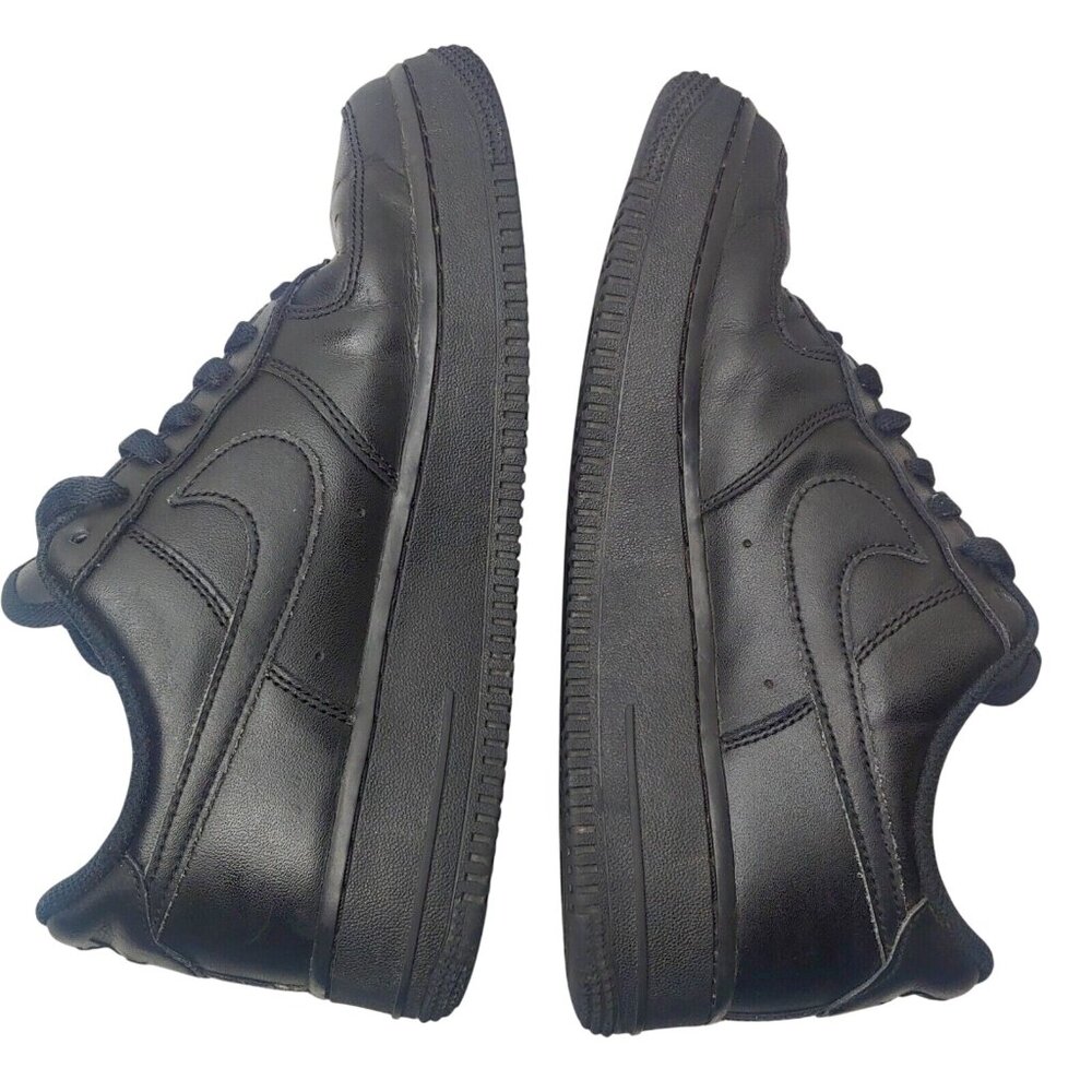Nike Air Force 1 Women 7.5 Shoes Black Athletic Lace Up Low Top Sneakers
